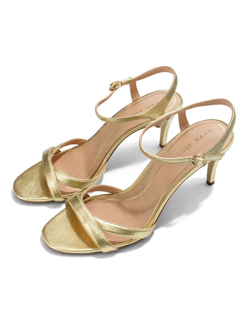 Cole Haan Metallic Gold Slingback Heels NWT 9